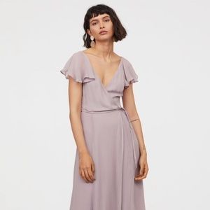 NWT Long Wrap Purple/Lavender Dress